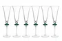 Conjunto 6 Taças Diamond Champanhe 1 Diamante Cristal - In Casa
