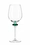 Taça Diamond Vinho 6 Peças Diamante Cristal Verde - In Casa