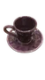 Conjunto 6 Xicaras de Cafe C/ Pires Quasar Roxo - Scalla