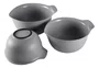Conjunto Bowls 3 Tigelas Multiuso Cinza - Kitchenaid