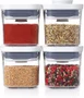 Conjunto com 4 Potes Quadrados Pop - Oxo