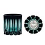 Conjunto de 02 Copos de Cristal para On The Rocks 330 Ml - Bicolor Preto/orvalho - Strauss