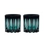 Conjunto de 02 Copos de Cristal para On The Rocks 330 Ml - Bicolor Preto/orvalho - Strauss