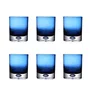 Conjunto de Copos em Vidro Azul 6pcs 8.7 X8.7 X10,6cm - Btc