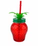 Copo com Canudo Morango Vidro 4810ml - Tuut