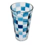 Copo Longo em Acríiico Detalhe Xadrez 600ml - Entrecasa