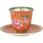 Duo Xícara de Café Blue Orange Peony 80ml - Tea Delight