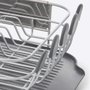 Escorredor Pratos Talheres Louças Cozinha Cinza - Kitchenaid