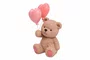 Figura Decorativa Ursinho com Balloes Teddy Charm 13,5x10