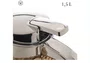 Garrafa Termica Aço Inox Rattan Bege 1,5l