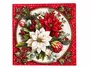 Guardanapo Papel Natal Estampa Floral Vermelho 33x33 20 Folhas - Ambiente