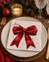 Guardanapo Papel Natal Laço Vermelho 33x33 20 Folhas - Ambiente