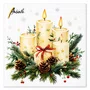 Guardanapo Papel Natal Velas 33x33 20 Folhas - Ambiente
