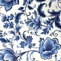 Guardanapo Papel 33x33 Blue Florals