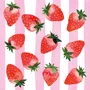 Guardanapo Papel 33x33 Strawberry Stripes