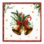 Guardanapo Papel Natal Sinos White 33x33 20 Folhas - Ambiente