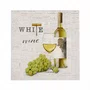 Guardanapo Papel White Wine 33x33 20 Folhas - Ambiente