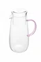 Jarra Muringa de Vidro Alça Fun Rosa 1,3 L