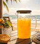 Jarra Vidro Borossilicato com Tampa Silicone 1,5l - Full Fit