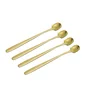 Jogo 4 Colheres para Café Dourado - Mimo Style