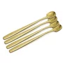 Jogo 4 Colheres para Café Dourado - Mimo Style