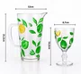 Jogo 6 Taças com Jarra Vidro Limone Color - Tuut