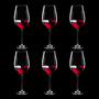 Taças de Cristal para Bordeaux Grand Cru 690ml 6 Peças Selo Prata - Imperattore