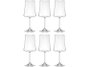 Jogo de 6 Taças para Vinho Branco em Cristal Ecológico 360ml - Bohemia
