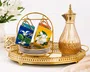 Jogo de 8 Peças para Chá Blummen 200ml com Filado Dourado - Full Fit