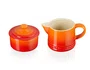 Kit Creme e Açúcar Laranja Flame - Le Creuset