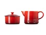 Kit Creme e Açúcar Vermelho Cerise - Le Creuset