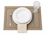 Lugar Americano 35 Cm X 50 Cm Glamour Marrom Claro 02 unidades - Argivai