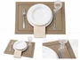Lugar Americano 35 Cm X 50 Cm Glamour Marrom Claro 02 unidades - Argivai