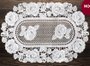 Lugar Americano unidade - 30x45 Cm Oval Branco 833 - Rafimex
