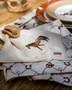 Lugar Americano Estampado Linho Bordado Cavalo - Mameg