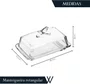 Manteigueira Retangular com Tampa Bird 18cm X 10cm X 9cm Cristal Ecológico - Wolff