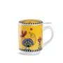 Caneca para Chá C/ Infusor 350ml Amarela Cocorico - Egan Italy