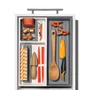Organizador de Utensílios para Gaveta Expansível com 3 Compartimentos 6,3x32x41cm - Oxo