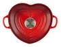 Panela Coração Vermelho 20cm com Pegador Aço Inox - Le Creuset