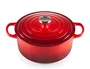 Panela Redonda 26cm Sig Vermelho Cerise - Le Creuset