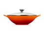 Panela Wok Ferro Fundido Signature Laranja 32Cm -  Le Creuset