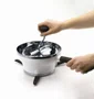 Passador de Vegetais de Aço Inox Branco 2 Litros