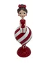 Peça Decorativa Menina em Resina Vermelho e Branco - Btc