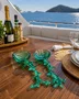 Pegador Salada Acrílico Verde Coral 32x13cm - Entrecasa