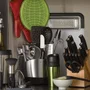 Porta Utensílios Cozinha Aço Inox 3 Compartimentos - Oxo