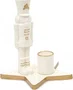 Porta Velas Soldado Chumbo Branco e Dourado - Cromus