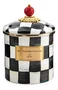 Pote Courtly Check Quadriculado Black 14cm - Mackenzie Childs