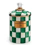 Pote Courtly Check Quadriculado Verde 14cm - Mackenzie Childs