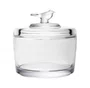 Pote de Cristal com Tampa Bird