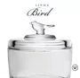 Pote de Cristal com Tampa Bird